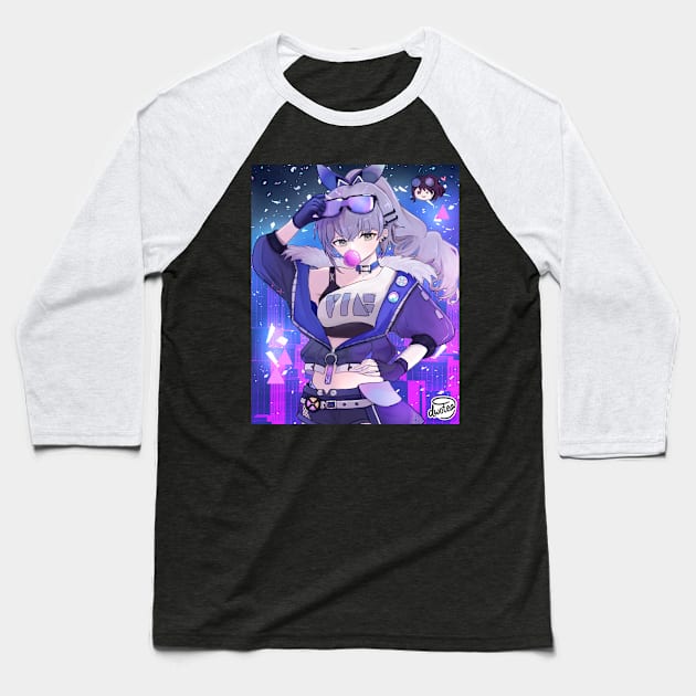 silverwolf Baseball T-Shirt by  dwotea